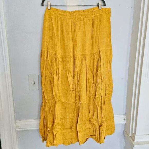 NWT Anthropologie Maeve Carnacion Textured Maxi Skirt | 2X - Picture 4 of 4